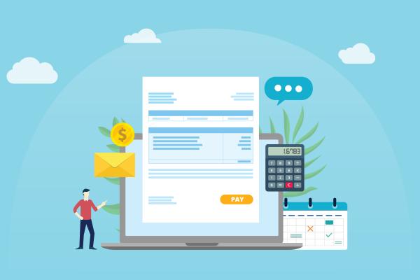 illustration fiche de paie simple