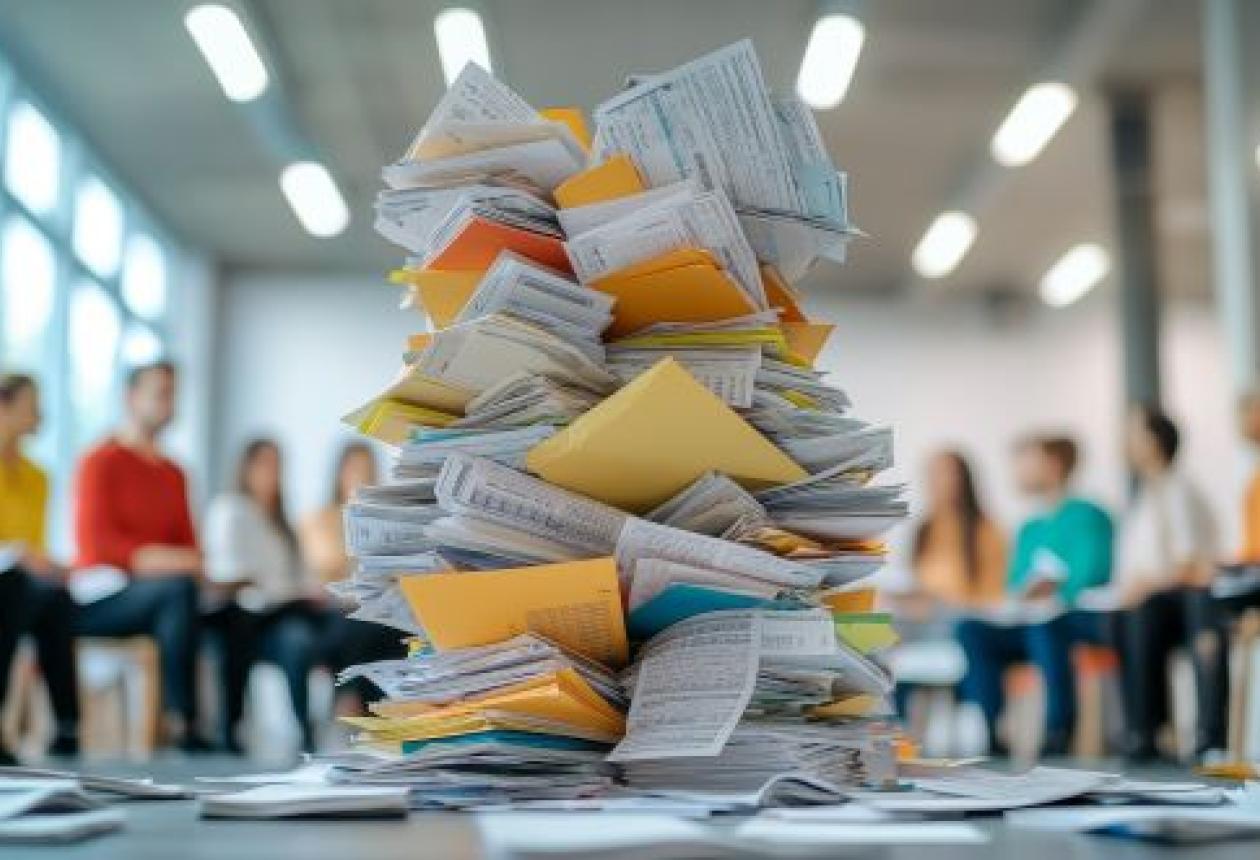 Pile de papier et de documents